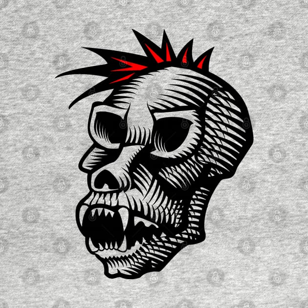 Skull Monkey Design by pixelartbit